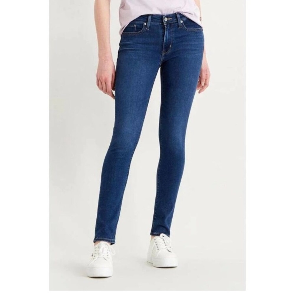LEVIS Jeans Size 26 Mid Rise 711 Skinny Wash Blue Casual Ankle